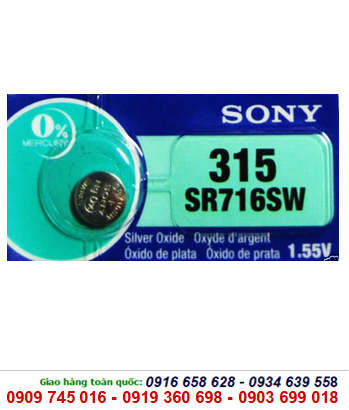 Pin Sony SR716SW, Pin Sony 315 silver oxide 1.55V, Pin đồng hồ chính hãng 